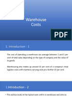 Warehouse Costs