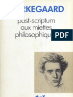 Kierkegaard - Post-Scriptum Aux Miettes Philosophiques