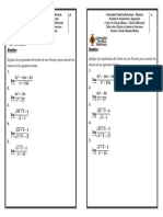 Taller Sobre Cálculo Límites de Funciones