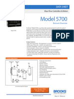 Brooksmass Flow Meter Data Sheet 5700