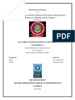 A Study To Measure Market Potential and Customer Buying Motive With Reference To Himalaya Drug Company