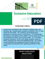 Introduction To Inclusive Education 1