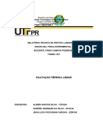 R1 - Dilatação Térmica Linear