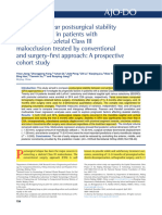 Early and 1 Year Postsurgical Stability and Its Factors in Patients With Complicated Skeletal Class III Mal Occlusion