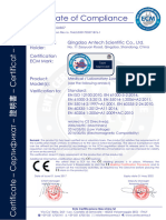 Certificate of Compliance: Certificate's Holder: Qingdao Antech Scientific Co., LTD