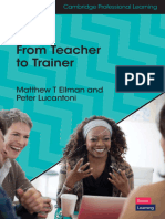 From Teacher To Trainer