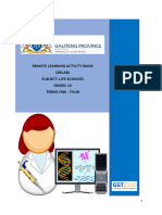 Gr.10 LIFE SCIENCES Remote Learning Booklet Terms 1 - 4