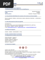 MSDS Diluyente Poliuretano