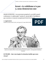 Alain Finkielkraut - Le Nihilisme N'a Pas Encore Vaincu, Nous Demeurons Une Civilisation