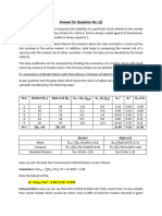 Answer of Capital Market and Portfolio Management Assignment