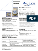 Specifications - ACS 6000 Centrifuge Glacier