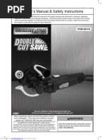 Chicago Electric Double Cut Saw 68316 Owner's Manual & Safety Instructions (Page 19 of 20)