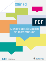 Derecho A La Educacion Sin Discriminacion