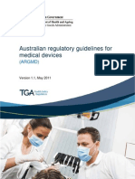 Australian Regulatory Guidelines For Medical Devices