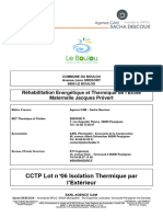 CCTP DPGF Lot 06 Isolation Thermique Par L Exterieur