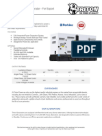 350 Kva Perkins Diesel Generator - Export - TP p350 t1 50