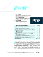 E2135 - Magnétorésistance Géante Et Électronique de Spin