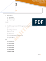 Chemistry Physical and Chemical Changes Solutions