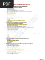 Written Exam Preparation Questions For A Exam