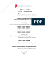 Esquema de Informe Académico