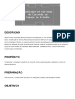 Modelagem de Sistemas de Controle em Espaço de Estados