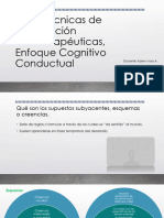 Taller Técnicas de Intervención Psicoterapéuticas, Enfoque Cognitivo Conductual