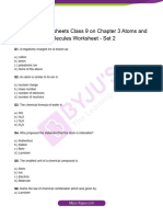 Chapter 3 Atoms and Molecules Worksheet Questions Set 2