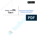 SSC CHSL Exam 2023 Tier-I Official Paper (Held On - 02 Aug, 2023 Shift 3)