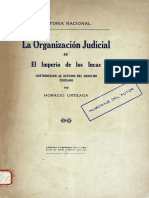 Urteaga, H. La Organización Judicial en El Imperio de Los Incas