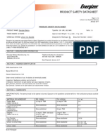 Energizer L91 - AA - FR6 Lithim Batterries MSDS