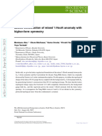 Lattice Construction of Mixed 'T Hooft Anomaly With Higher-Form Symmetry