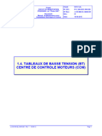 1.4. Tableaux de Basse Tension (BT) Centre Controle de Moteurs (CCM)