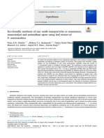 Eco-Friendly Synthesis of Zinc Oxide Nanoparticles As Nanosensor