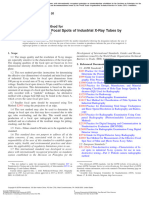 ASTM E 1165 2020 - Measurement of Focal Spots of Industrial X-Ray Tubes by Pinhole Imaging