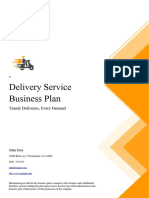 Delivery Service Business Plan