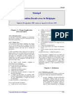 Senegal Convention Fiscale Belgique