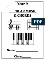 Year 9 Popular Music and Chords Booklet