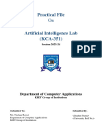 AI Lab Practical File Sample