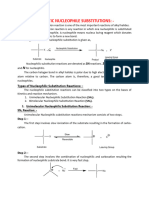 Nucleophilic Electrophilic Substitution Reaction in Aliphatic and Aromatic Systems