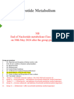 3 Nucleotide Metabolism First