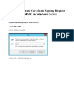 How To Generate Certificate Signing Request Using MMC On Windows Server