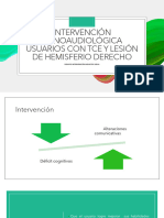 Intervención en TCC Por TEC y Lesión de HD