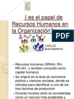 Cuál Es El Papel de Recursos Humanos