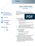 Ankit Tiwari CV