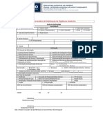 Formulário de Solicitação Da Vigilância Sanitária