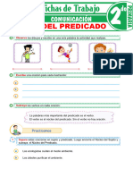 Núcleo Del Predicado para Segundo Grado de Primaria