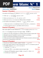 Examens Blancs - 2 Bac PC-SVT