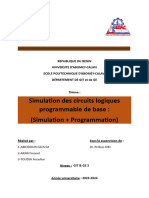 Simulation Des Circuits Logiques Programmable de Base