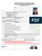 Exam Form Application of Candidate For