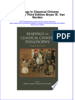 Full Ebook of Readings in Classical Chinese Philosophy Third Edition Bryan W Van Norden Online PDF All Chapter